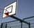 Fence mounted basketball hoop with steel backboard 1
