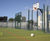 Fence mounted basketball hoop with steel backboard 11