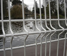 Optima Paladin Style Mesh Fencing - steel perimeter security fence