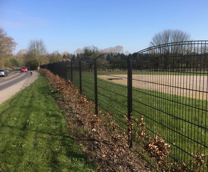 Steel perimeter fencing for new Staffordshire cemetery