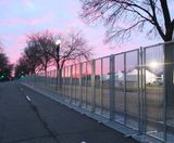 High-security fencing protects Washington during riots - on this page