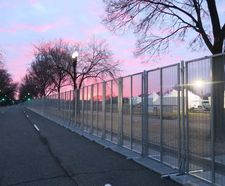 High-security fencing protects Washington during riots