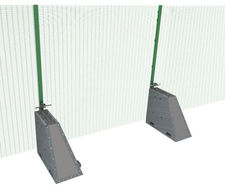 RDS StrongHold S455-358 - steel temporary anti-climb site fencing system