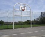Combi-Goal - steel football and basketball goal