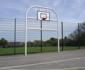 Combi-Goal - steel football and basketball goal