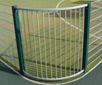 Curved Corners For MUGAs - steel sports pitch corner panels