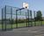 Recessed MUGA Goal End - steel sports goal for multi-use court fencing 0