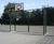 Recessed MUGA Goal End - steel sports goal for multi-use court fencing 2