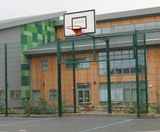 Recessed MUGA Goal End - steel sports fence goal for multi-use courts - on this page