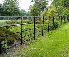 Traditional metal estate railings