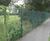 Gemini Concave - curved decorative steel mesh fencing 0