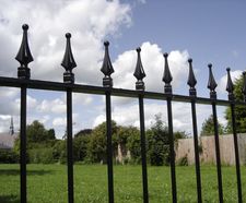 Vertical Bar Railings - solid steel fencing