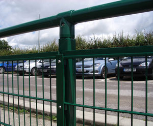 Spectator Rails - steel sports pitch barrier