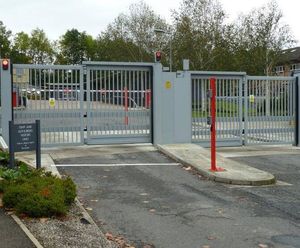 Terror Stopper PAS 68 bi-folding gate