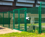 SR2-rated pedestrian gates - welded mesh infill