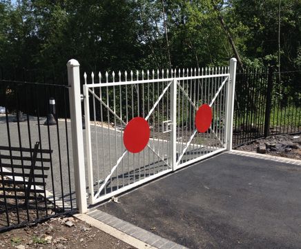 Metal railings and gates at Black Country Living Museum