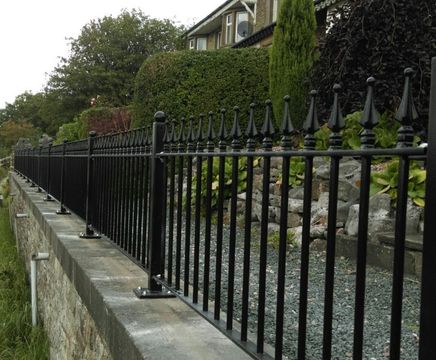 Victorian  frontage restored using metal railings
