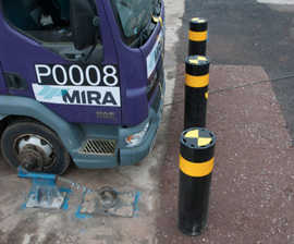 Resilience SSF100 super-shallow impact-tested bollard