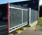 SlideGuard - automated cantilever sliding gate, palisade infill