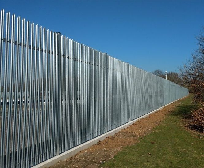 Resilient palisade fencing secures water treatment works