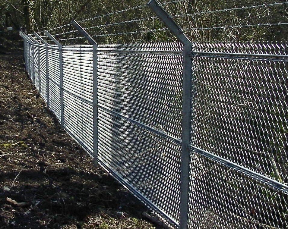 Expanded metal best sale fence