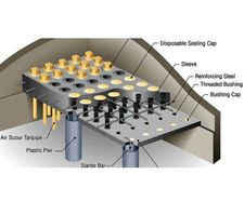 Monolithic GRC filter floor panels
