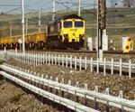 Elevated GRC channels for rail networks