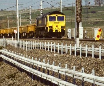 Elevated GRC channels for rail networks