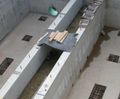 Corrugated and flat GRC permanent formwork 