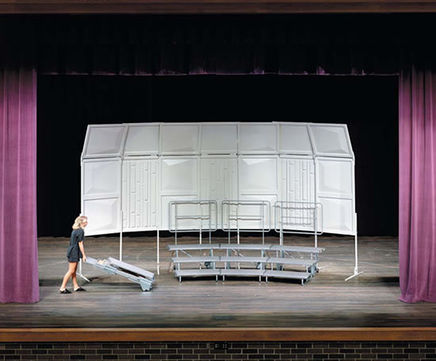 Tourmaster three-step standing risers