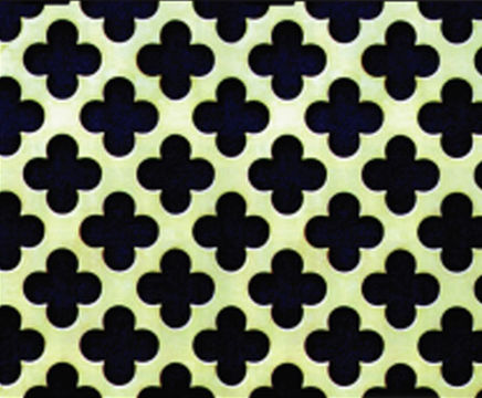 Architectural perforated grilles - brass