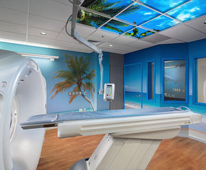 Decorative wall panels create healing environment