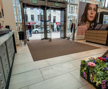 Durable, quality entrance matting for department store