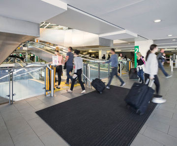 Pedigrid entrance mat combats dirt and debris at Sydney Airport