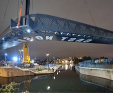 Boomerang bridge for Manchester regeneration project