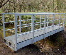 Lightweight FRP footbridges for remote areas