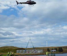 FRP bridges installed by helicopter - Scotland