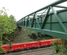 Warren truss footbridge over Tamworth railway