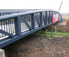 57 x 5m pratt truss cycle / access bridge - Leicester