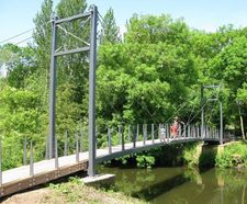 Cable stay steel bridges for pedestrians and cyclists
