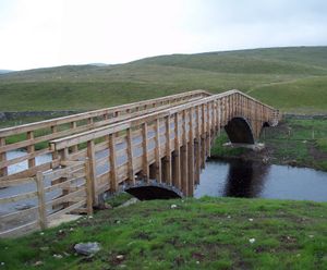 Far Moor bridleway bridge on the Pennine Way, Yorkshire