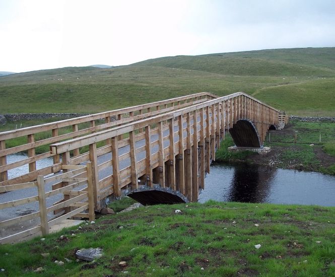 Far Moor bridleway bridge on the Pennine Way, Yorkshire