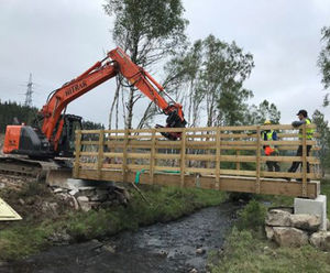 New Cycle Bridge on Affric Kintail Way, Inverness-shire