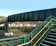 Railway footbridges, ramps and steps 