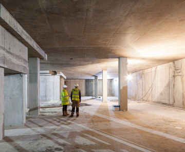 Waterproofing of a huge double level basement in London