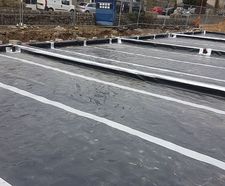 Combining waterproofing design and ground gas protection