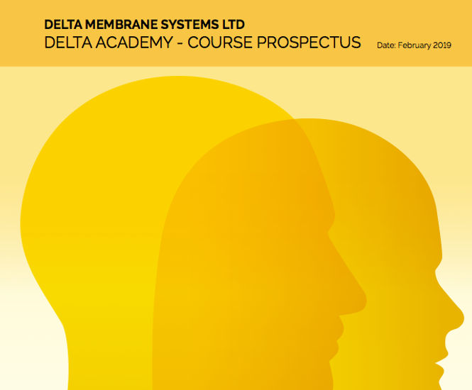 New Training Prospectus from Delta Membrane Systems
