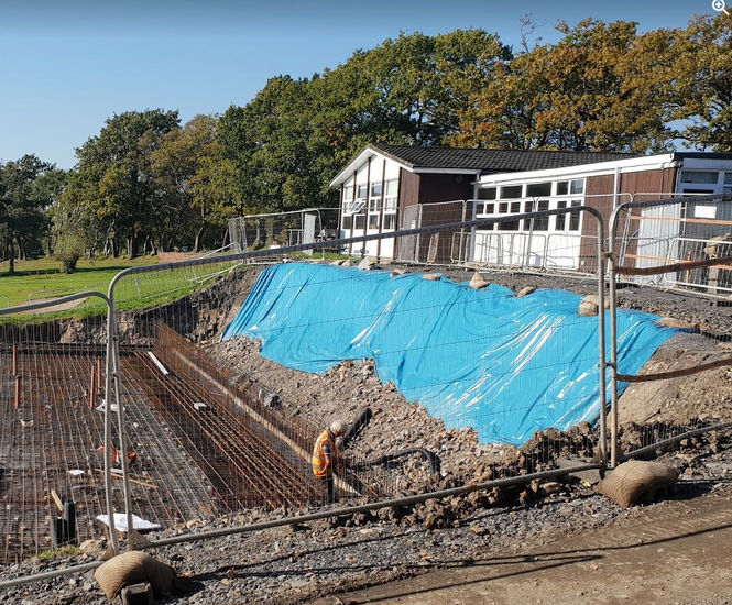 Structural waterproofing for historic golf resort