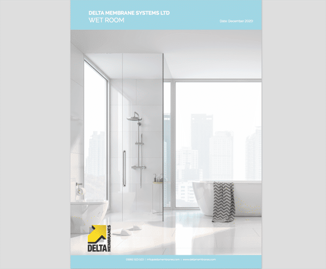 Delta Membrane Systems launches new Wet Room brochure