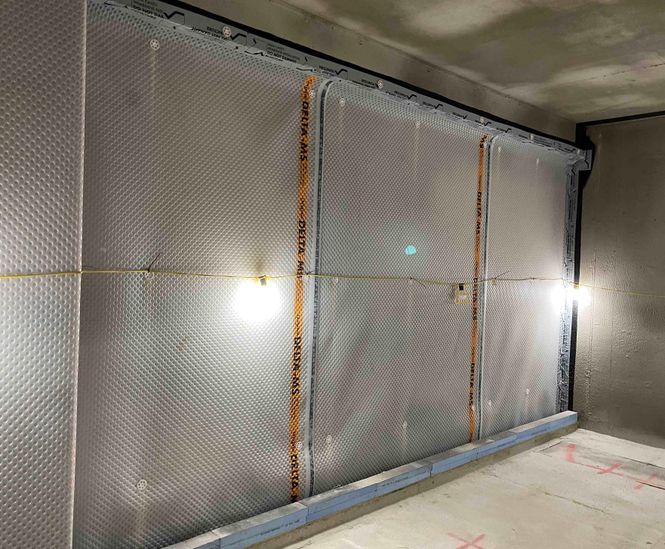 Waterproofing a multi-level luxury residential basement